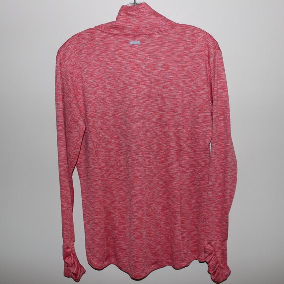 Columbia Outerspaced™ III Full Zip Sweater Top Peach Heathered UPF 50 Omni-Shade - Picture 8 of 8
